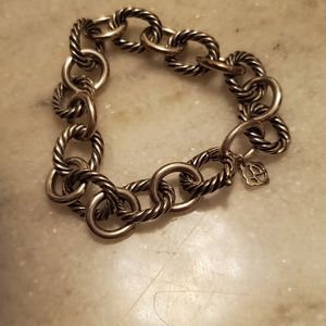 David Yurman sterling silver link bracelet